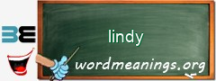 WordMeaning blackboard for lindy